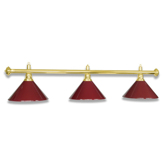 LAMPE LAITON AVEC 3 ABAT-JOUR BOURGOGNE