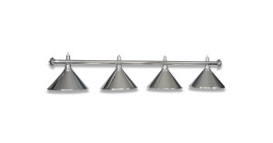 LAMPE CHROM MIT 4 SCHIRMEN CHROM