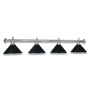 LAMPE CHROM MIT 4 SCHIRMEN SCHWARZ