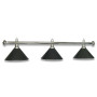 LAMPE CHROM MIT 3 SCHIRMEN SCHWARZ