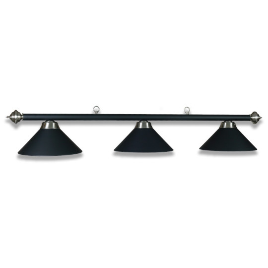 LAMPE SCHWARZ MIT 3 SCHIRMEN SCHWARZ