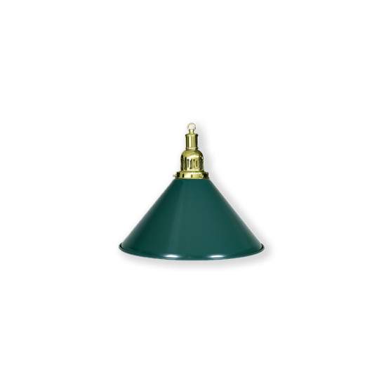BILLARD LAMPE MESSING/GRÜN