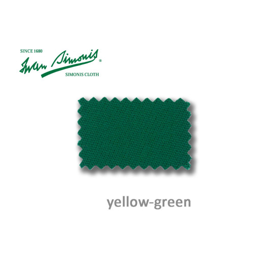 Simonis 920 jeaune-vert. Drap de Billard.