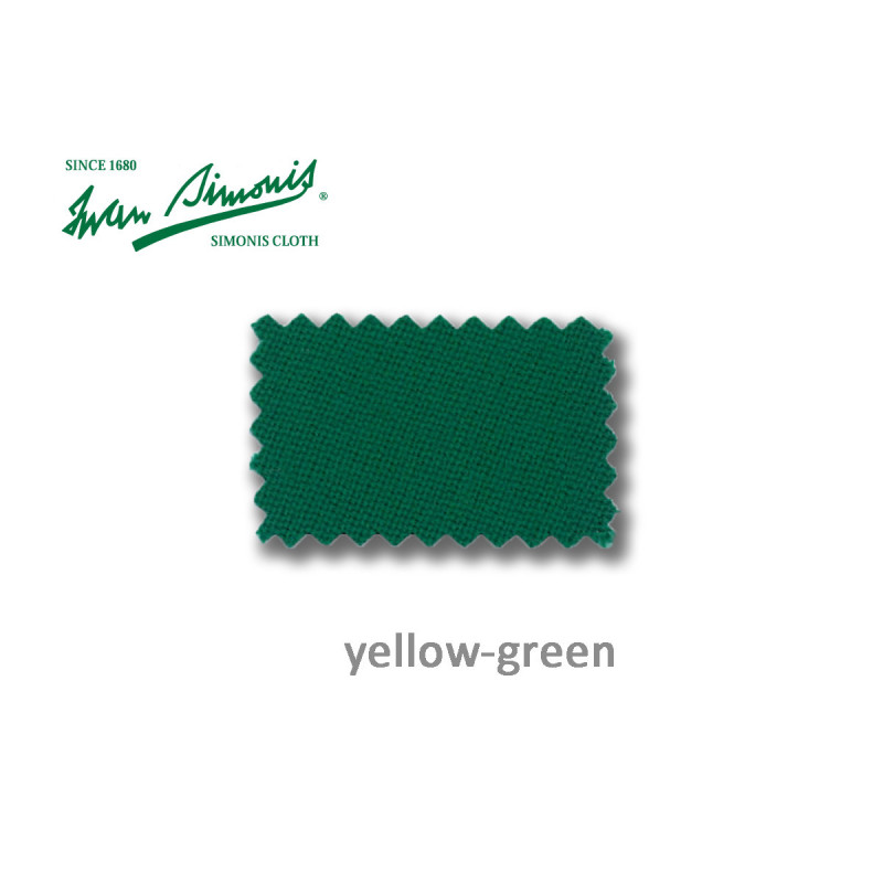 Simonis 920 jeaune-vert. Drap de Billard.