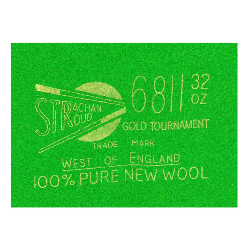 TAPIS BILLARD SNOOKER STRACHAN 6811 TOURNAMENT 32 oz.
