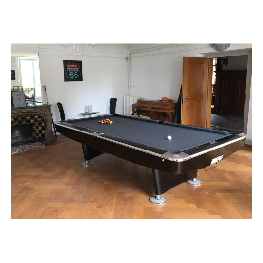 Billard avec drap couleur gris-ardoise