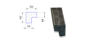 Bandengummi L-Profil 1/2"