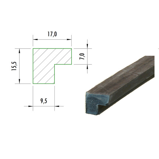 Kleiner 5/8" Bandengummi für Bumper Pool Bar Billard.