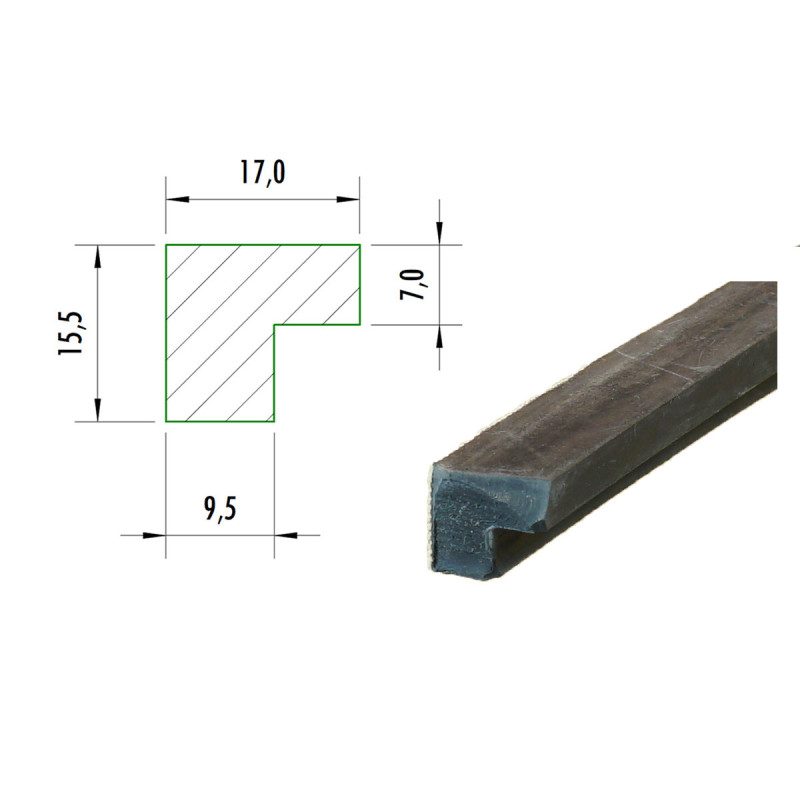 Kleiner 5/8" Bandengummi für Bumper Pool Bar Billard.