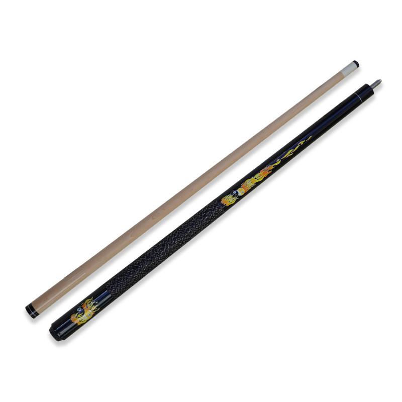Kinder-Queue Schwarz. 123 cm lang.