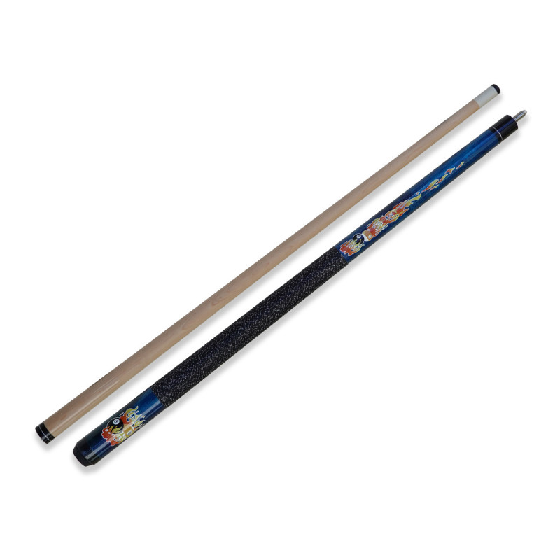 Kinder Queue blau. 123 cm lang.