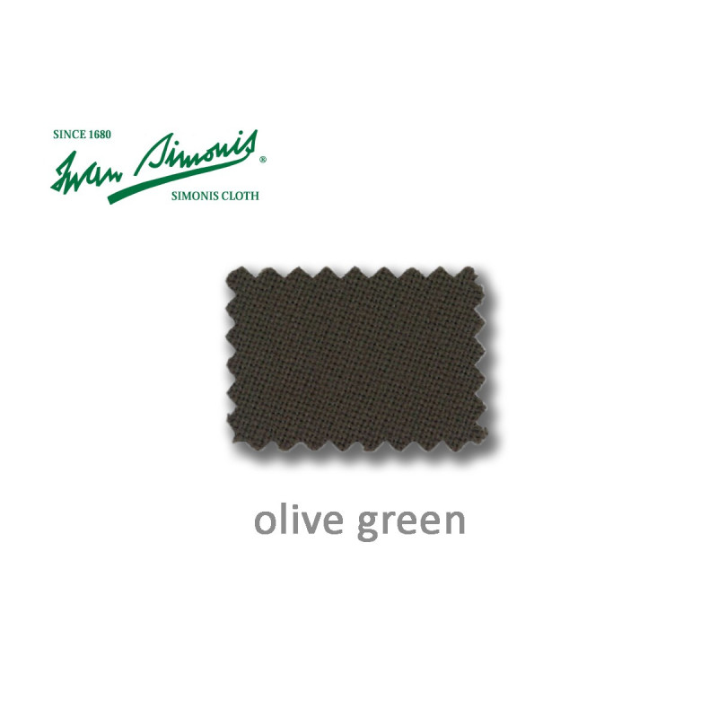 DRAP DE BILLARD SIMONIS 760 EN COULEUR OLIVE