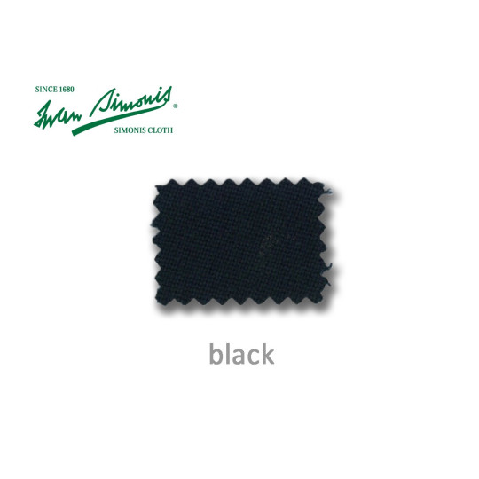 Tapis de billard en couleur noir.