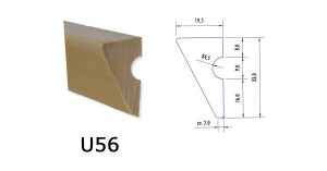 Bandengummi für Billard Profil U56