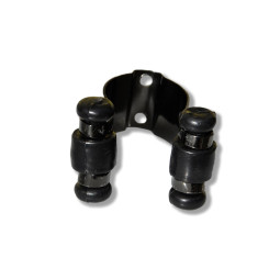 Clip aus Metall (Black Chrome) für Billard Queuewandhalter.